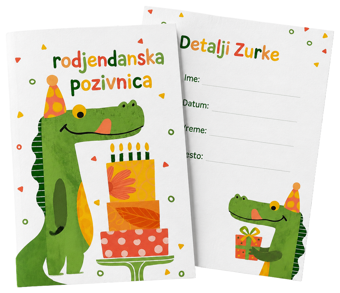 Kroko rođendanska pozivnica